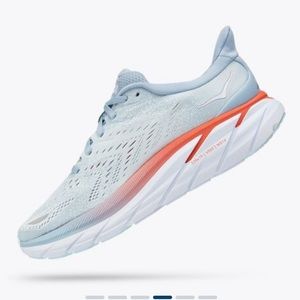 Womens Clifton 8 10 wide blue fog/plein air